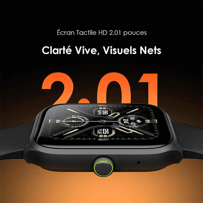 Montre intelligente IP68 HD 2,01 pouces